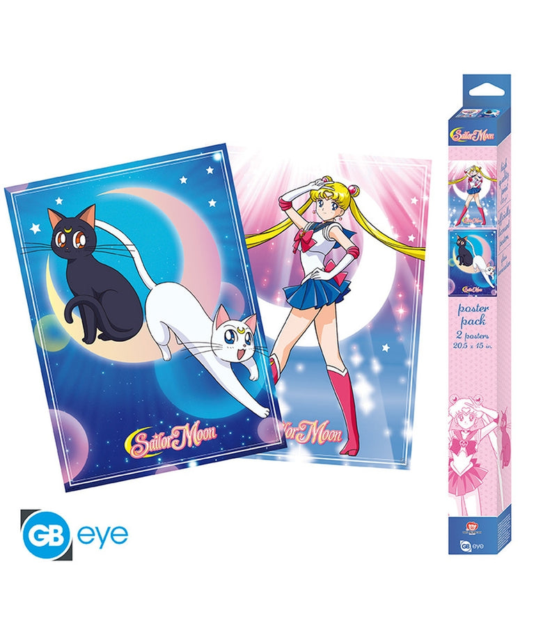 Póster Sailor Moon y los Gatos 52x38 Sailor Moon