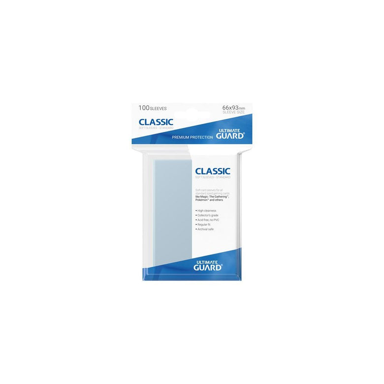 Fundas Ultimate Guard Classic Transparentes Tamaño Estándar (100 uds)