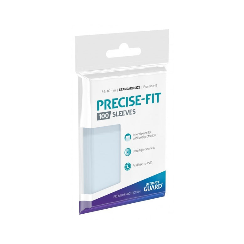 Fundas Ultimate Guard Precise-Fit Transparentes Tamaño Estándar (100 uds)