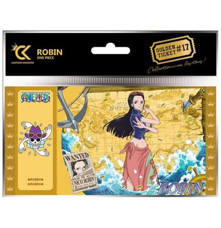 Golden Ticket Nico Robin - Sobre individual One Piece