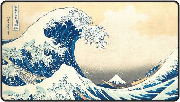 Tapete Playmat The Great Wave off Kanagawa (Black Stitched) - Ultra Pro