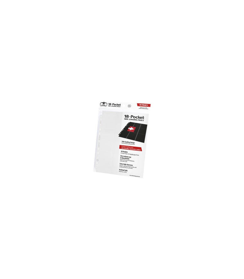 Paquete 10 Hojas de 9 Bolsillos Side Loading Ultimate Guard - Blanca