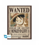 Póster Carteles de Recompensa de Luffy y Ace 52x38 One Piece