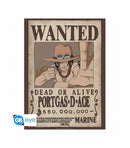 Póster Carteles de Recompensa de Luffy y Ace 52x38 One Piece
