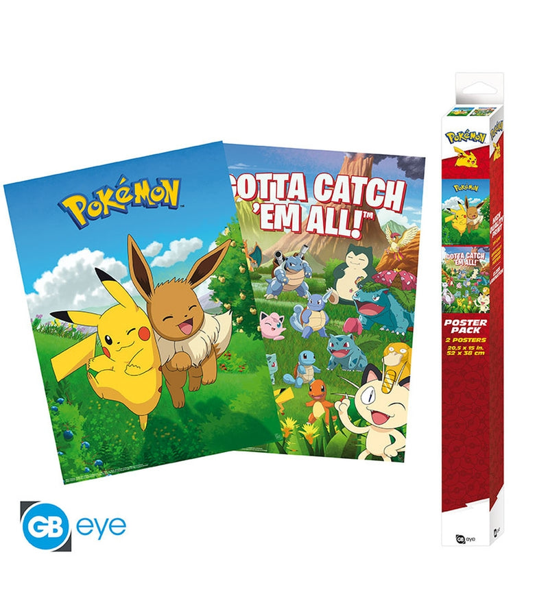 Póster Escenarios 52x38 Pokémon