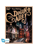 Póster Hogwarts y Callejón Diagon Retro 52x38 Harry Potter