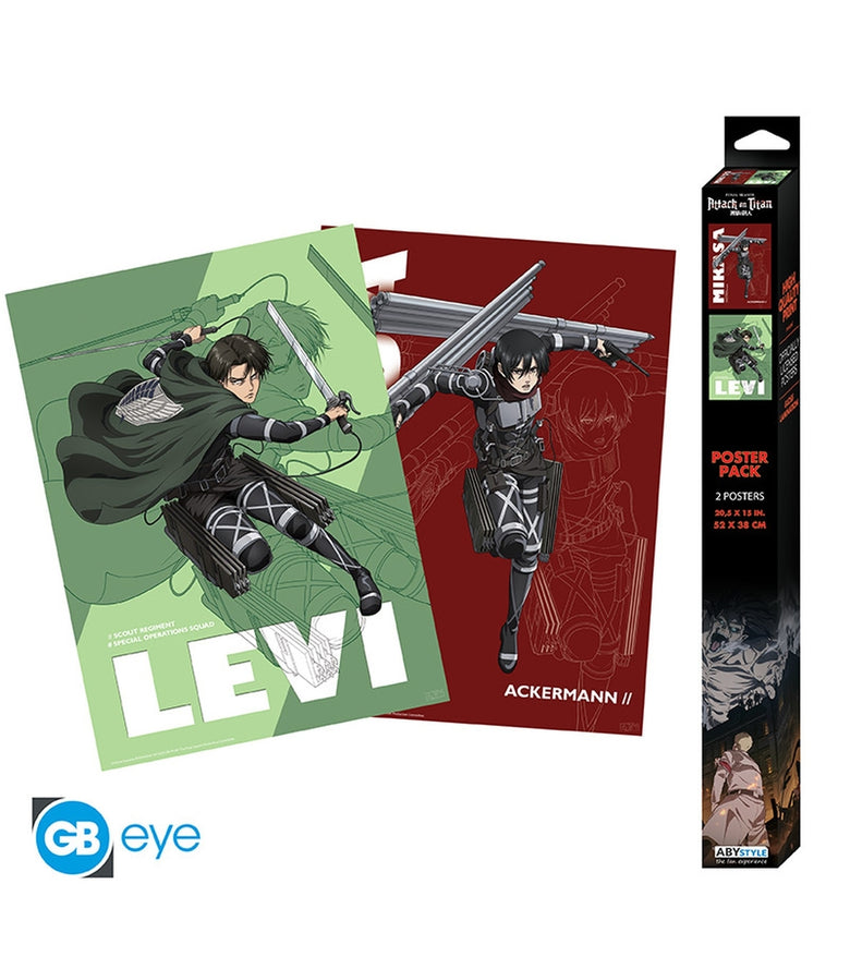 Póster Set 1 52x38 Attack on Titan